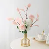 Decorative Flowers INS Simulation Rose Flower Bouquet Home Decor Wedding Table Decoration Pograph Props Flores Artificiales Silk Flore