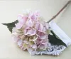 DHL Free Artificial Silk Hydrangea Big Flower Fake White Wedding Flower Bouquet para Mesa Centroceces Decorações 19Colors GB800