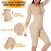 Shaper Taillen-Bauch-Shaper Damen Ganzkörper-Bodysuit Shapewear Post-Operation Kompressionskleidungsstück Firm Control Body Shaper mit Ärmeln Faja-Form