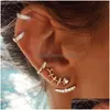 Hoop Huggie Womens Searring Set STUD Чакра чары Healing Yoga Sier Gold Metal for Girl Friend Gift Part