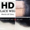 HD 4x4 Lace Front Wig Remy Virgin Virgin Hair Indiano Peruno Hair Brasileiro Cabelo Humano Onda 10-32 polegadas cor natural