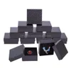 Sieradendozen kartonnen set doos voor ring ketting rec tan 8x5x3cm zwart 9x7xm wit 7x7xm 9x9xm 24 st