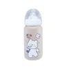 Детские бутылки# 380 мл творческого стекла бутылка для кормления корм для женского пола детская детская милая вода для медведя чашка замороженная соломенная силиконовая бутылка 230516