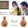 Steamer Household Wood Vase Aromatherapy Humidifier Air Ultrasonic Mute Colorful Spray Instrumen Rechargeable 230515