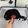 High Edition B Family 23ss New Water Wash Motorcycle Baseball Hat Monochrome Fashion Embroidery Letter Men's and Women's Duck Tongue Hat