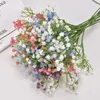 Dekorativa blommor 1pc simulering Gypsophila Flower Branch Vase Arrangement Diy Wedding Party Decoration Po Props