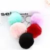 Key Rings Fashion Plush Ball Keychain Imitatie Konijnen Bont Soft Balls Chain Pendant Lage Ring Creative Gift 205 R2 Drop Delivery Jood Otekr