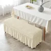 Chair Covers Long Bench Cover Stretch Protector Removable Piano Cushion