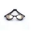 Goggles البالغين للسباحة نظارات مقاومة للماء ومقاوم للضباب Goggles Men Women Cool Silver Plated Swimming Equiped Wholesale P230516