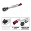 Nieuwe 1/4 "Mini Torque Ratchet Sleutel 100 mm Socket Socket Repair Tool voor voertuigfietscar Handassemblygereedschap
