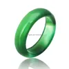 Band Rings High Quality Natural Agate Jade Crystal Gemstone Jewelry Engagement For Women And Men Love Gifts More Color Drop Dhhyq