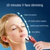 Ansiktsvårdsenheter 3D V Roller Massager Mikrourrent Vibration Hud Firming Wrinkle Removal Device Body Sliming Massage Tool 230515