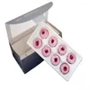 Dekorativa blommor Två ton bevarade Austin Garden Rose Head Box Valentines Decoration Diy Material Bröllopsdag gåva