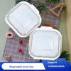 Biologisch abbaubare Zuckerrohr-Bagasse-Lebensmittelbehälterverpackung, Hamburger-Box, Esswaren, essbare Verpackung
