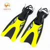 Guanti per pinne Pinne per immersioni subacquee professionali Scarpe da nuoto regolabili per adulti Silicone Lungo sommergibile Snorkeling Piede Monopinna Pinne da immersione 230515