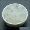 Löst ädelstenar naturliga 8mm vit agat nonporousball runda ädelsten kristall boll diy icke -porösa sten pärlor droppleverans smycken dhsx8