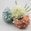 Fleurs décoratives grande fleur d'hortensia artificielle de luxe avec tige bricolage accessoire en soie pour fête maison mariage décoration 1pc