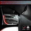 新しい2/4PC LED車のドア開口警告灯12V 120cm装飾ウェルカム装飾ランプアンチリアエンド衝突セーフティランプストリップ