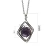 Pendant Necklaces Healing Crystal Ball Gemstone Necklace Reiki Jewelry Natural 14Mm Bead Round Stone Wire Diamond Drop Delivery Penda Dhk1U