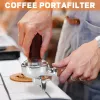 Koffiefilters 58 mm roestvrijstalen machine bodemloze filterhouder Portafilter voor raket expobar dubbele mond universeel