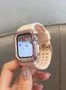 Milanese Loop Armband Rems and Iwatch Frame Together Cover för Apple Watch Ultra 49mm Band Series 8 7 6 SE 5 41mm 45mm 44mm 42mm Luxury Strap Fit IWatch 4 3 Desginers