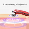 Ansiktsvårdsenheter 3D V Roller Massager Mikrourrent Vibration Hud Firming Wrinkle Removal Device Body Sliming Massage Tool 230515