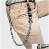 Porte-clés Hip Hop Punk Hommes Printemps Enroulé Ceinture Taille Chaîne Homme Jeans Métal Rock Vêtements Accessoires Jewelry268O Drop Delivery Jewelr Otazw