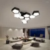 天井のライトクリエイティブな幾何学的な組み合わせリビングルームの雰囲気のダイニングリードテトランプモダンミニマリストベッドルームスタディランプ