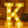 LED -brevlampor Skylt Light Up Letters Sign för Night Light Wedding/Birthday Party Battery Powered Christmas Lamp Home Bar Decoration Diy Shop Lighting