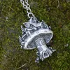 Chaînes maison champignon parmi les contes de fées collier pendentif magique bijoux Sanlan