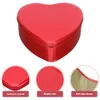 Present Wrap Box Tins Heart Candy Metal Container Valentine Decorative Tin Cookie Wedding Tinplate Christmas Jar Tom Boxes Storage Lid
