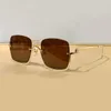 1279 Gold/Yellow Square Solglasögon Halvram Kvinnor Män Summer Sports solglasögon Sunnies Gafas de Sol Sonnenbrille Sun Shades UV400 Eyewear