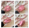 Cute children casual handbags 2023 summer fashion girls single shoulder crossbody bag trend kids simple saddle bags F1681