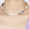 Chaînes Minimaliste Bohème Plage Style 2023 Tendance Coloré 6mm Souple En Céramique Puce Usine Vente Directe Collier Chaîne Collier Pour Les Femmes