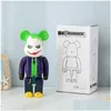 Action Toy Figures 2022 Bearbrick 400 28Cm Bear Brick Fashionable Decoration Home Toys With Cartoon Doodle Drop Delivery Gifts Dhtyo