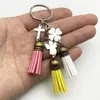 Keychains Angel Clover Keyring Love Pets Make Handmalel Christmas Girl Girl Keychain Bag Decoration Key Jóias