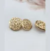 Sewing Notions Tools Classic Letter Button Metal Round Letters Diy Buttons For Shirt Sweater Cardigan Coat Drop Delivery Apparel Otw2X