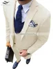 Costumes pour hommes 2023 3 pièces laine rose costume pour hommes blazer décontracté bal brun smokings tweed châle revers fête veste verte pour les mariés de mariage