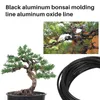 Sieradenzakken geanodiseerd aluminium bonsai training draad 5-size set-1.0 mm 1,5 mm 2,0 mm 2,5 mm 3,0 mm (147 voet)-je kleur (5 maten zwart)