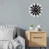 Horloges murales mode nordique Design Antique horloge acrylique moderne minimaliste effet 3D chiffres arabes Quartz muet montre suspendue