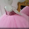 La ragazza veste le ragazze di fiore per i matrimoni Baby 2023 Party Real Images Kids Poshoot Birthday Gowns