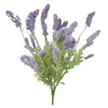 Kwiaty dekoracyjne Faux Lavender Flower Plastic False Buquet Non-Withering Simulation Wedding Party Fake Plant Decor