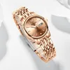 Wristwatches wlisth en iyi marka kadınlar izle tungsten çelik saatler sevgililer hediye gül altın Çince takvim kuvars saat su geçirmez