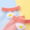 靴下靴下の女性デイジーアンクルソックスハラジュク日本の超薄膜透明なガラスレースシルクソックススリッパ夏刺繍通気性ソックスP230516