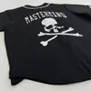 Marque de mode Master Mind Japon haut de baseball Hommes Crâne Lettre Impression Offset MMJ T-shirt Lâche Designer Coton Tops Hommes Tops Hiphop Streetwear