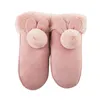 Five Fingers Gloves 2023 Winter Keep Warm Fashion Heavy Type Women Cartoon Gift For Girls Lovely Female Sheepskin Leather Fur AB367