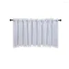 Curtain Window Treatment Fine Crafted Thermal Insulation Polyester Farmhouse Thicken Rod Pocket Short For Home