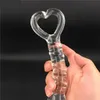 Vibratorer Transparent Crystal Glass Vagina Massager Dual Head Enorm Dildo Anal Ass Plug G Spot Stimulation Sex Toy för par Masturbator 1120