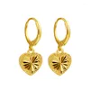 Подвесные ожерелья сердца пикун цветок 24K золотые серьги с покрытием или ювелирные украшения для нее подарки для нее