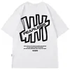 Mens Tshirts Cotton T 셔츠 Hiphop Streetwear Harajuku Print Tops Tees 여름 느슨한 짧은 소매 대형 소매 8xl 230516